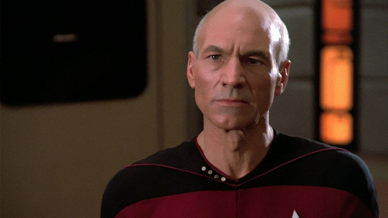 Even an austere look of consternation is made majestic by Picard.